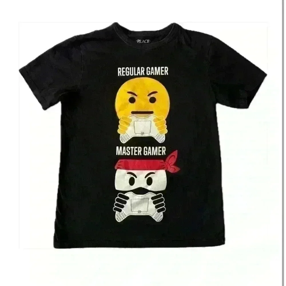 Boys Video Game Ninja Graphic Tee-Black (i7)
